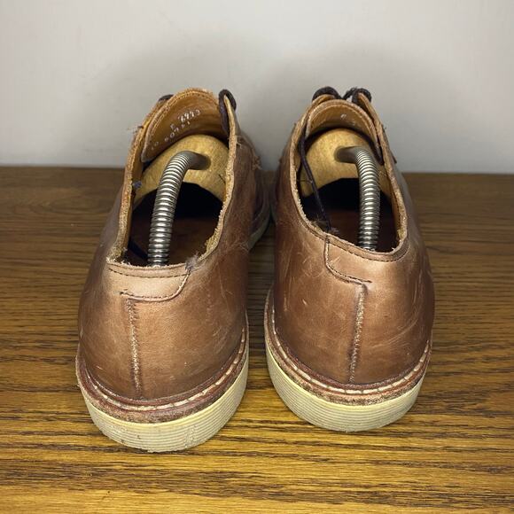 Allen Edmonds Cove Drive Oxfords Dress Shoe Brown Leather Wedge Sole Men Sz 10 E - Picture 4 of 8